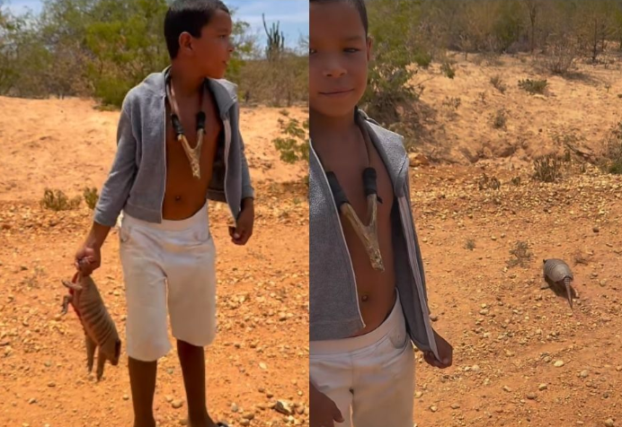 Daniel perdeu os pais. E aprendeu a caçar para sobreviver.