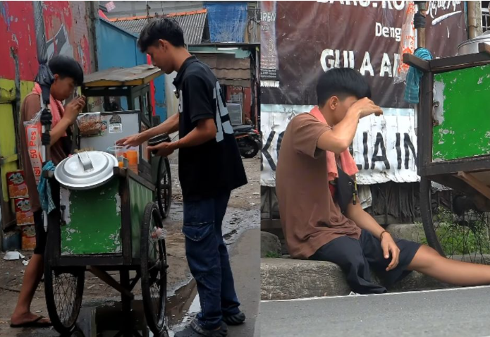 😢 Juan trabalha na rua com apenas uma perna — porque não tem escolha